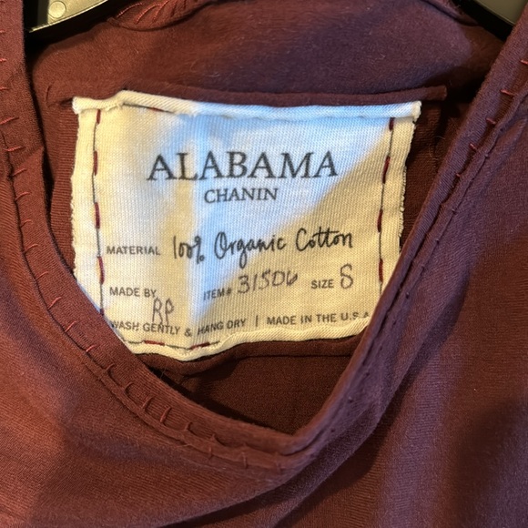 Alabama Chanin skirt and T in plum - Picture 4 of 4